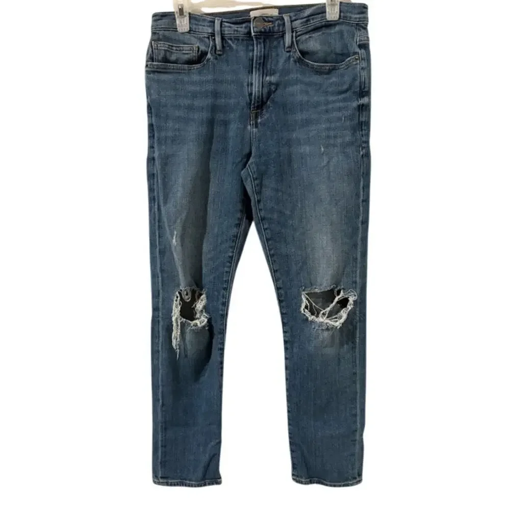 Womens Frame Le Beau Slim Boyfriend Jeans Size 26 - Picture 2 of 7
